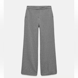 Zara Houndstooth Wide Leg Pants NWT SZ SMALL